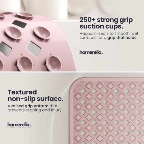 homerella Bathtub Mat Non Slip 35x16 Shower Mat Non Slip Anti Mold BPA Free - Image 2