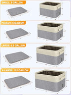 BALEINE 2 Pack Fabric Closet Storage Bins - Image 2