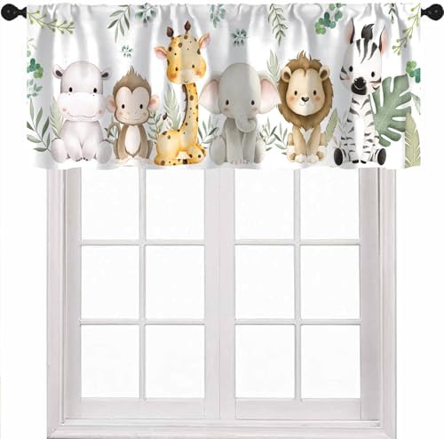 Kids Animals Classroom Curtains Valance by Unknown