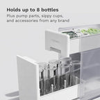 Baby Brezza Covered Drying Rack & Countertop Organizer, 8 Bottle Capacity - Image 6