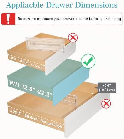 Vtopmart 4" Regular Upgrade Drawer Dividers - Image 3