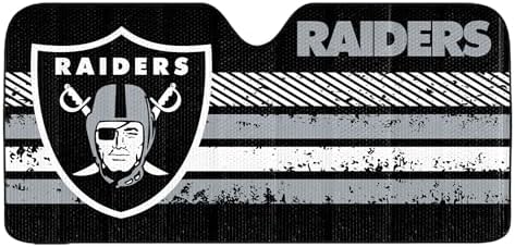 Fanmats NFL Windshield Sun Auto Shade, Sun Shield Sun Visor Accordion tri-fold by FANMATS