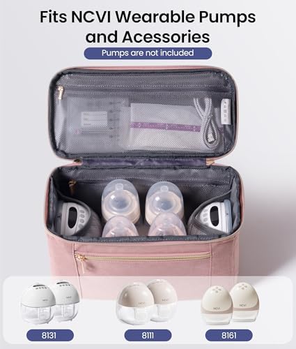 NCVI Breast Pump Storage Bag, Large Capacity, Waterproof Lining - Image 3