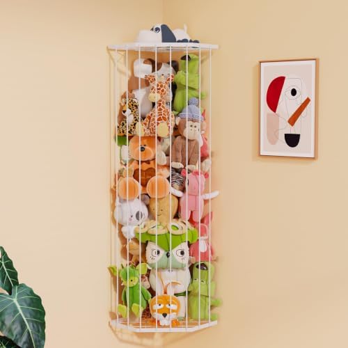 BBLIKE Stuffed Animal Storage, Corner Plush Toy Organizer by BBLIKE