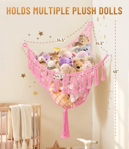 Lare Stuffed Animal Storage Hammock Corner Net - Image 5