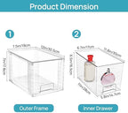Vtopmart 8 Pack Large Stackable Storage Drawers, Easily Assemble - Image 3