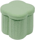 B FSOBEIIALEO Storage Ottoman Cube, Flowers Shaped Ottomans by BFSOBEIIALEO