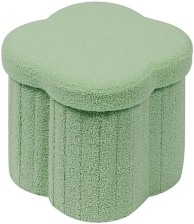 B FSOBEIIALEO Storage Ottoman Cube, Flowers Shaped Ottomans by BFSOBEIIALEO