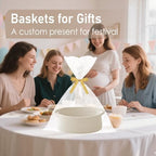 JMvicyroam Small Woven Basket, Empty Gift Basket - Image 4