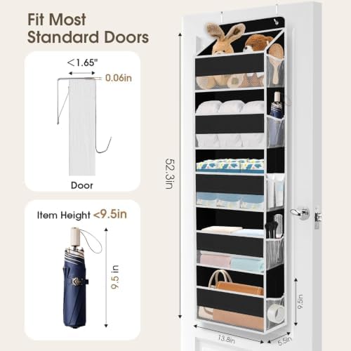1Pack Over The Door Organizer Large Capacity Hanging Storage Room Organizer - Image 2