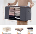 Lifewit 3 Pack 90L Clothes Storage Bins - Image 2