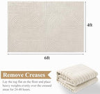 Pauwer 4x6 Area Rugs for Living Room, Modern Non Slip Washable Rug - Image 2