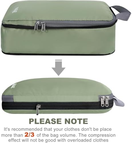 BAGAIL 4 Set/6 Set/8 Set Compression Packing Cubes Travel Accessories - Image 3