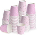 WRAPAHOLIC 3oz Pink Dot Bathroom Cups by WRAPAHOLIC