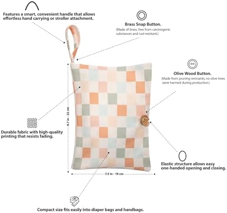 Baby Diaper Bag Organizer, Portable Baby Essentials Storage Pouch - Image 3