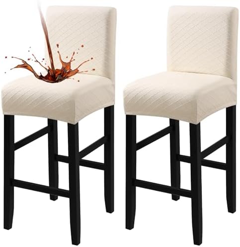 Fuloon Waterproof Barstool Covers Chair Slipcovers, 2 Pack by Fuloon