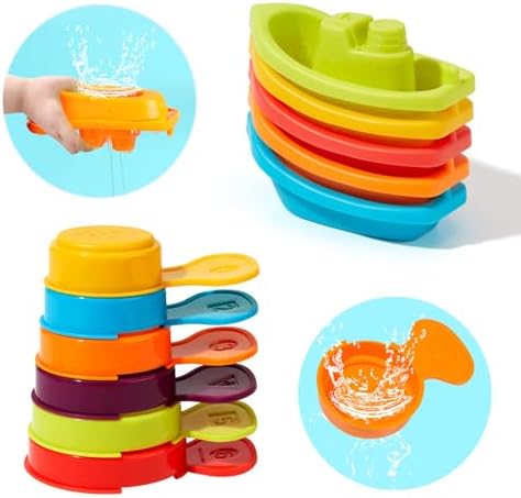 AMCHSURI Baby Bath Toys for Kids Ages 1-3 Mold Free Bath Toys for Toddler 2-4 by AMCHSURI