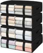 StorageRight Under Bed Storage Bags 4 Pack, 40L Large Clothes & Comforter by StorageRight