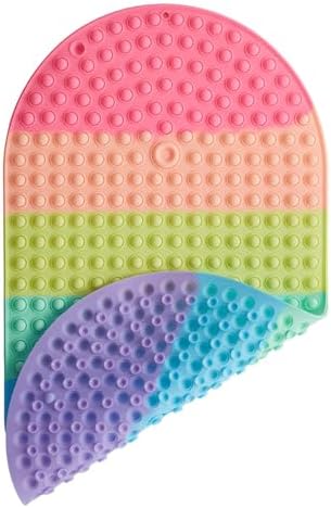 Baby Bath Mat with Pop It Bubbles – Non Slip Silicone Bathtub Mat by joiyota