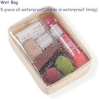 Remobia Hicol TSA Approved 5-Piece Diaper Bag Organizer Pouch Set Clear - Image 5