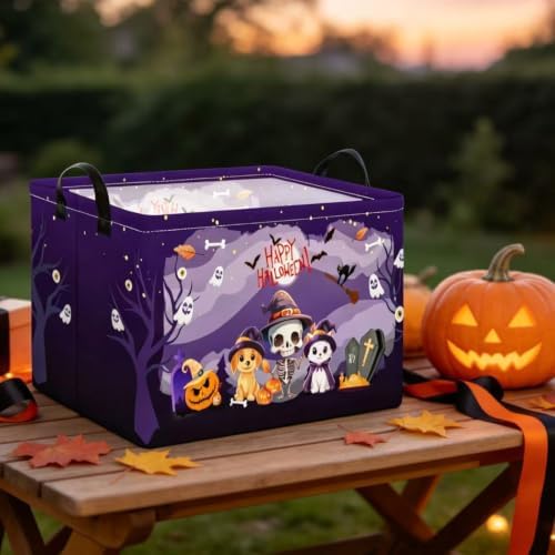 Purple Spooky Night Halloween Basket - Image 6