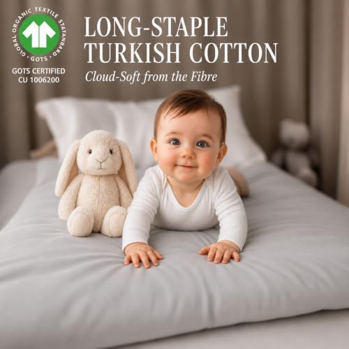 GOTS Organic Bassinet Fitted Sheets Compatible - Image 3