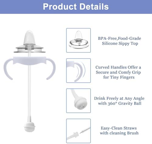 Sippy Cup Conversion Kit for Philips Avent Natural Baby Bottles, Toddler - Image 4