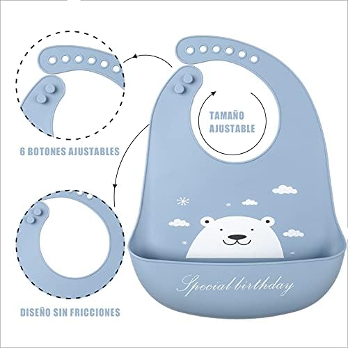Baby Silicone Feeding Bibs - Image 2