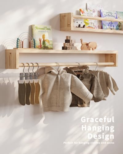 Seocry Nursery Book Shelves, 4 Pack, Wall Book Shelves - Image 4