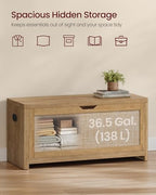 VASAGLE Boho Storage Bench - Image 5