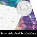 Shower Mat Non Slip 26.8 x 15.1 Inches, Tie Dye Bathtub Mat Shower Stall Mats - Image 3