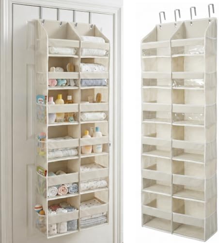 HOMELUX THEORY Over the Door Organizer, 6-Tier XL, 100D Fabric by HomeluxTheory