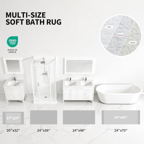 ILANGO Toilet Rugs U Shaped 22" × 24", Soft Absorbent Microfiber Bath Rugs - Image 5