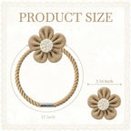 VIS'V Magnetic Curtain Tiebacks, Boho Curtain Holdbacks - Image 4