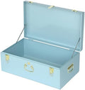 Vixdonos Large Metal Trunk Decorative Storage Box College Dorm Chest by Vixdonos
