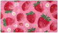 Shower Mat Non Slip 26.8 x 15.1 Inches, Strawberries on a Pink Background by Anna+Cowper