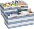 Posprica Storage Basket Bins, 11×11 Collapsible Storage Cubes Fabric Drawers by Posprica