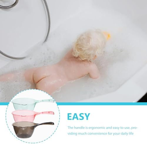 Bath Water Ladle Set 3pcs, Thickened Plastic Water Scoop - Image 3