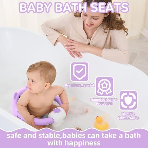 Baby Bath Seat for Babies 6 Months & up, Non-Slip Toddler Bath Seats for Babies - Image 2