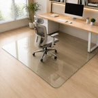 48 x 72 Inch Glass Chair Mat, 1/5 Inch Thick Tempered Glass Office Chair Mat by Tcyzest