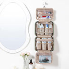 NISHEL Travel Toiletry Bag for women, Portable Hanging makeup Organizer - Image 2