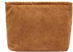 PAZIMIIK Makeup Bag Large Zipper Corduroy Make Up Pouch by PAZIMIIK