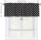 Black and White Polka Dot Valance Curtain - Image 4