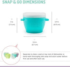 melii Snap & Go Baby Food Storage Containers | 8 Pack 4 oz, Stackable Freezer - Image 4