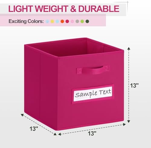 13x13 storage cube bins Foldable Fabric storage cubes - Image 2