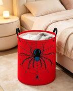 ESSME Kids Laundry Basket, Spider Hamper Collapsible Canvas Waterproof Storage - Image 6