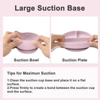 Silicone Baby Feeding Set 14 Pcs, Baby Led Weaning Set, Light Pink - Image 5