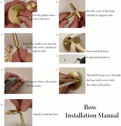 Brass Curtain Holdbacks Gold Curtain Tieback Curtain Holders Backs Wall Hooks - Image 5