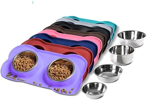 Hubulk Pet Dog Bowls 2 Stainless Steel Dog Bowl by Hubulk