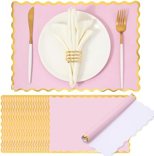 Foldtier 150 Pcs Disposable Paper Placemats Bulk 10"x14" by FoldTier